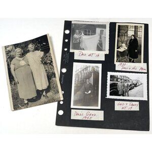 VTG Lot 7 Black & White Photos 1930-1940s Graduation Baby Confirmation Laundry